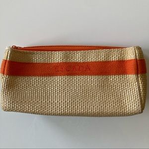 Escada Straw Woven Pouch